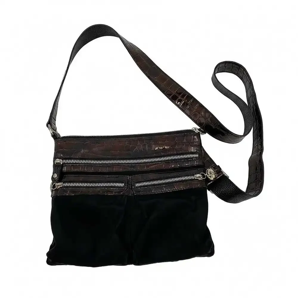 Brighton Black Nylon Crossbody Bag | OS, Women’s